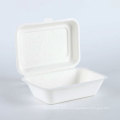 400 500 600 ml Biodegradable Sugarcane Fast Food Lunch Container Box